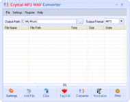 Crystal MP3 Converter screenshot